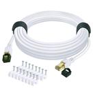 Cabo Ethernet QIFGUO Cat 8 82 pés/25 m de alta velocidade 40 Gbps branco