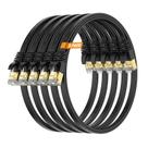 Cabo Ethernet Surplay Cat7 0,9 M/5 pacotes de 10 Gbps de alta velocidade