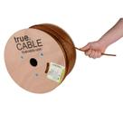 Cabo Ethernet TRUE CABLE Cat6 Direct Burial 1000 pés marrom Cabo Ethernet TRUE CABLE Cat6 Direct Burial 1000 pés marrom