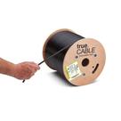 Cabo Ethernet TRUE CABLE Cat6A Direct Burial 500 pés preto