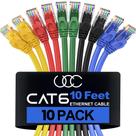 Cabo Ethernet Ultra Clarity Cables Cat 6 10m (pacote com 10)