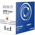 Cabo Ethernet VIVO CABLE-V013 Cat5e UTP 250 pés cinza Cabo Ethernet VIVO CABLE-V013 Cat5e UTP 250 pés cinza