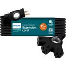 Cabo Extensão Philips EzGrip SPC3153ZB/37 - 15 Pés (16AWG) - Preto