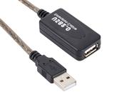 Cabo extensão usb 2.0 am x af amplificado de 20 metros