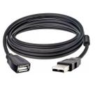 Cabo extensão usb 2.0 macho x fêmea de 3 metros