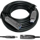 Cabo Extensão Usb 3.0 Amplificado Fibra Óptica 10Gbps Web Cam Mesa de som de 50 Metros