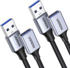 Cabo Extensão USB 3.0 UGREEN (1,8m) - Pacote com 2 - Nylon Trançado
