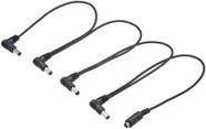 Cabo Extensor De Alimentação Pedais Mxt P/ 4 Pedais C/ 20 Cm - Preto