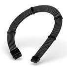 Cabo Extensor de Fonte Rise Mode Sleeved 12VHPWR, PCIE 5.0 16pin (12+4), 30cm, Preto - RM-SL-01-12VHPWR-FB