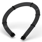 Cabo Extensor de Fonte Rise Mode Sleeved 12VHPWR, PCIE 5.0 16pin (12+4), 60cm, Preto - RM-SL-02-12VHPWR-FB