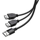 Cabo Extensor ELG USB 2.0 e com 1 Porta Macho e 2 Fêmeas, 1.5m, Preto - USBY2 Cabo Extensor ELG USB 2.0 e com 1 Porta Macho e 2 Fêmeas, 1.5m, Preto - USBY2
