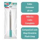 Cabo Extensor Inox 28cm para MOP Giratorio Esfregão Flash Limp RMOP0733 Cabo Extensor Inox 28cm para MOP Giratorio Esfregão Flash Limp RMOP0733