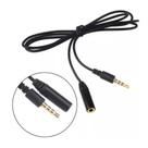 Cabo Extensor P3 P2 Celular Fone De Ouvido Microfone Bom