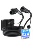 Cabo Extensor para Carregador EV EVDANCE 32A 6,5m J1772 110-240V