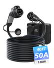 Cabo Extensor para Carregador EV EVDANCE, Cabo Extensor J1772 50A 12M para Veículo Elétrico 110V-240V Compatível com Todos os Carregadores SAE J1772 (50A - 12M)