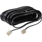 Cabo Extensor Para Telefone RJ11 4 Vias 10M Preto Storm - PCT / 10