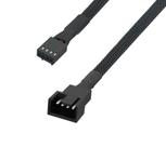 Cabo Extensor Pwm 4 e 3 Pinos 25cm Para Cooler Fan