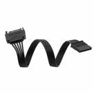 Cabo Extensor Sata 15pin 30cm Macho para Femea Extensão Sata