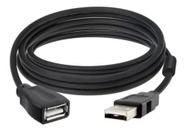 Cabo extensor usb 2.0 com 3 metros c/ filtro Cabo extensor usb 2.0 com 3 metros c/ filtro