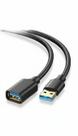 Cabo Extensor USB 3.0 Macho Fêmea 1 Metro Preto