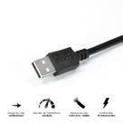 Cabo Extensor Usb A 2.0 Macho Para Usb A 2.0 Femea 28awg Puro Cobre 1 Metro - Puamf2-1