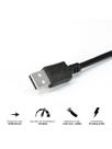Cabo Extensor Usb A 2.0 Macho Para Usb A 2.0 Femea 28awg Puro Cobre 1 Metro - Puamf2-1