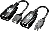 Cabo Extensor Usb Am Via Cabo De Rede Rj45 CAT5 CAT6