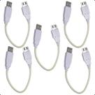 Cabo extensor USB Curto 20 Cm Dados Energia 480mps Kit 5 un