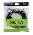 Cabo Extensor Usb Macho 5 Metros, X-cell, XC-MM-B