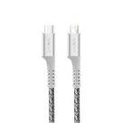 Cabo fish kevlar branco - lightnining/type c 1m