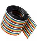 Cabo Flat Colorido 40 Vias 28AWG 1,27mm Dupont Jumper NFe