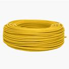 Cabo Flexivel 0,75Mm 750V Amarelo Rolo Com 200 Metros Corfio
