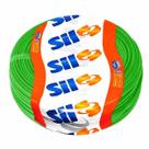 Cabo Flexível 4mm Rolo 50 Metros Verde Sil Fio Elétrico PVC Cobre Puro Antichama Cabo Flexível 4mm Rolo 50 Metros Verde Sil Fio Elétrico PVC Cobre Puro Antichama