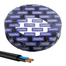 Cabo Flexível HEPR 2x4,0mm² Rolo de 100 Metros 1kV Corfio - Preto