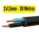 Cabo Flexível PP Fio P/ Extensão 2x1,5mm - Rolos com 10, 20, 30, 40, 50 e 100 Metros