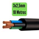 Cabo Flexível PP Fio P/ Extensão 3x2,5mm - Rolos com 10, 20, 30, 40, 50 e 100 Metros