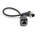 Cabo FOWIUNYE M12 macho de 4 pinos para RJ45 0,5 m para bicicletas elétricas