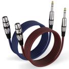 Cabo FURUI XLR fêmea para 6,35 mm TRS 1/4 de polegada e 1,8 m, pacote com 2