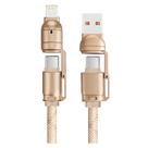 Cabo G-Tide Bullet Power WC155-5 USB/USB-C/Lightning 1.5 Metros - Dourado Cabo G-Tide Bullet Power WC155-5 USB/USB-C/Lightning 1.5 Metros - Dourado