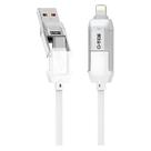 Cabo G-Tide Vida Colorida PC155-3 USB/USB-C/Lightning 1.5 Metros - Branco Cabo G-Tide Vida Colorida PC155-3 USB/USB-C/Lightning 1.5 Metros - Branco