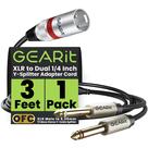 Cabo GEARit XLR para Duplo Y-Splitter 1/4" 1m