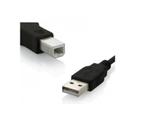 Cabo Generico De Impressora Usb Am/Bm 2.0 1.5 M Preto