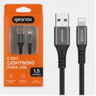 Cabo Geonav Trancado Nylon Lightning P Usb 1,5 M