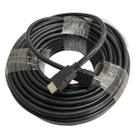 Cabo H.D.M.I Emborrachado Blindado v1.4 HDTV Full HD 1080 Preto - 1 Unidade (Escolha a Metragem)