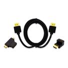 Cabo HDMI 1.4 - 1.8 Metros E Adaptador T + L Mutilaser WI289