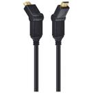 Cabo hdmi 2.0 4k ultra hd 3d articulado 180 ethernet 2 mt