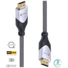 Cabo Hdmi 2.0 4k Ultra Hd 3d Conexão Ethernet Blindado Em Nylon 3 Metros - H20b-3 Cabo Hdmi 2.0 4k Ultra Hd 3d Conexão Ethernet Blindado Em Nylon 3 Metros - H20b-3