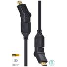 Cabo Hdmi 2.0 4k Ultra Hd 3d Conexão Ethernet Conectores 360 2 Metros - H20b360-2 F018
