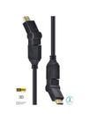 Cabo Hdmi 2.0 4k Ultra Hd 3d Conexão Ethernet Conectores 360 2 Metros - H20b360-2