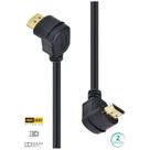 Cabo hdmi 2.0 4k ultra hd 3d conexao ethernet conectores 90 2 metros - h20b90-2